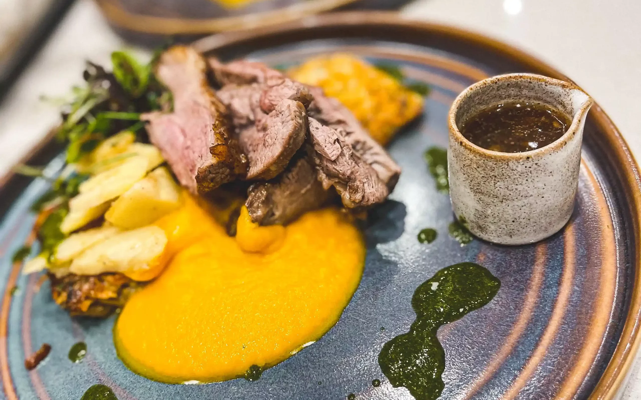A main dish, created by private chef direct for one of their London dinner parties